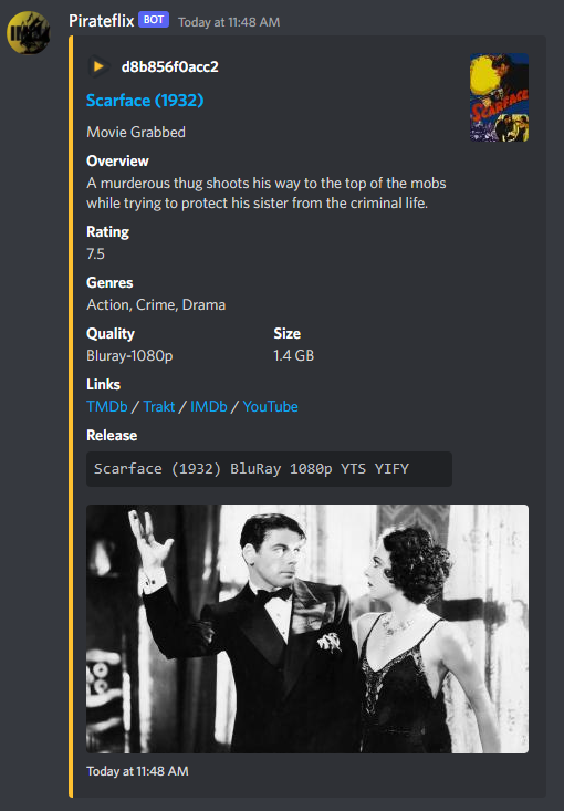 Discord Webhook example Discord Webhook example