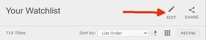 IMDB - Edit your watchlist IMDB - Edit your watchlist
